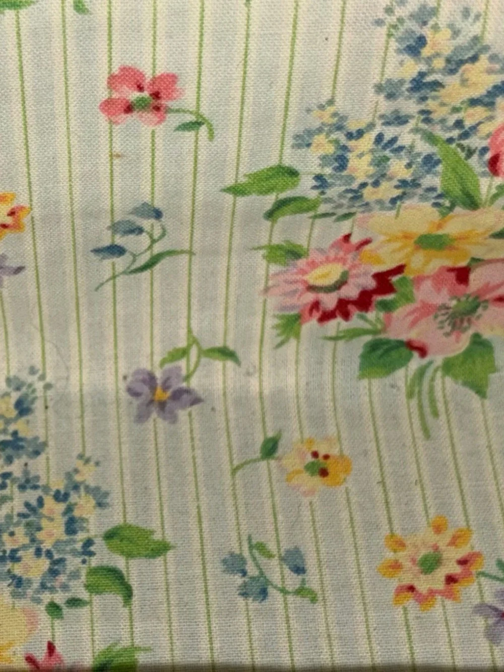 Vintage Longaberger “Mixed Bouquet” Floral Lined Woven Basket